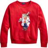 Polo Bear Ski Pattern Fleece Sweatshirt