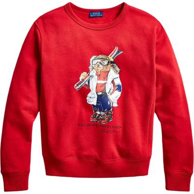 Polo meškinas su slidinėjimo raštu apvaliu kaklu Fleece džemperis moteriškas džemperis 211796963-001