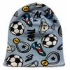 Komplet Niemowlęcy Czapka+Komin 74-86 Dla Chłopca 40-44 Jesień Football