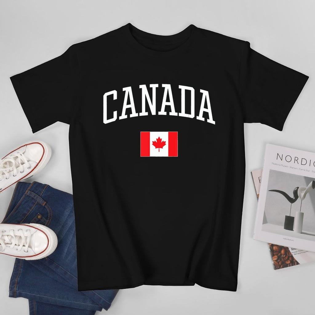 More Design Canada Flag Canadian Unisex Tshirt Tees Tshirt Oneck T Shirts Unisex Boys Clothing 100 Cotton