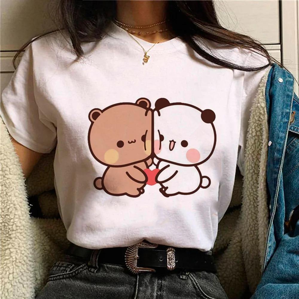 Bubu Dudu T-shirt Women Manga Designer Anime Top Girls Pattern Funny Clothes Womens Cute Casual T-shirt