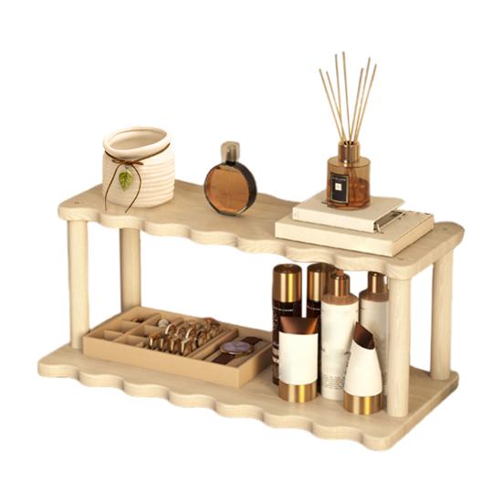 Double-layer Storage Rack Sundries Holder Strong Load-bearing Multipurpose Bathroom Kitchen Desktop Organizer