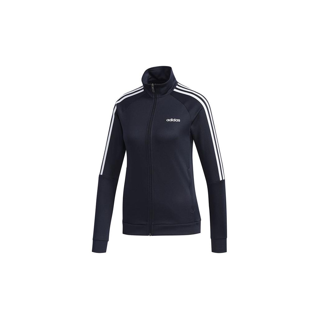 Adidas Stand Collar Casual Sports Jacket International Edition Women Outerwear Dark-Blue FL0171