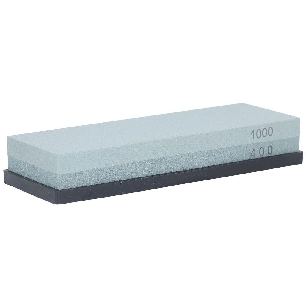 400 1000 Grit Sharpening Stone Dual Sided Finishing Whetstone Kit with Non Slip Rubber Pad