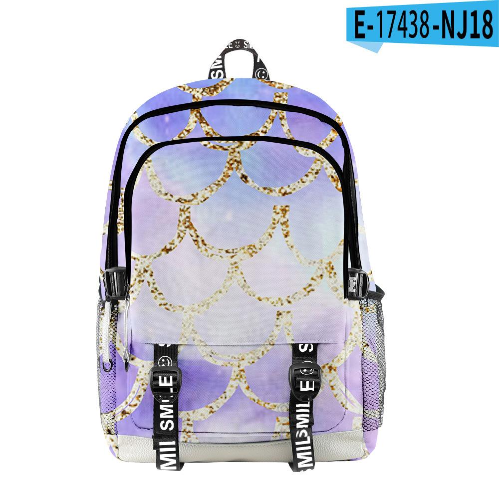 Popular Novelty Cool Scale Squama Student School Bags Unisex 3D Print Oxford Waterproof Notebook Multifunction Travel Backpacks
