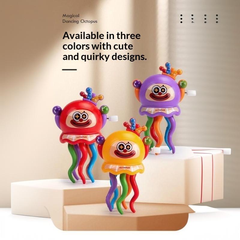 Wind Up Dancing Octopus Toy With Cute Cartoon Face And Colorful Tentacles Perfect For Toddlers Kids Birthday Gifts Daily Play