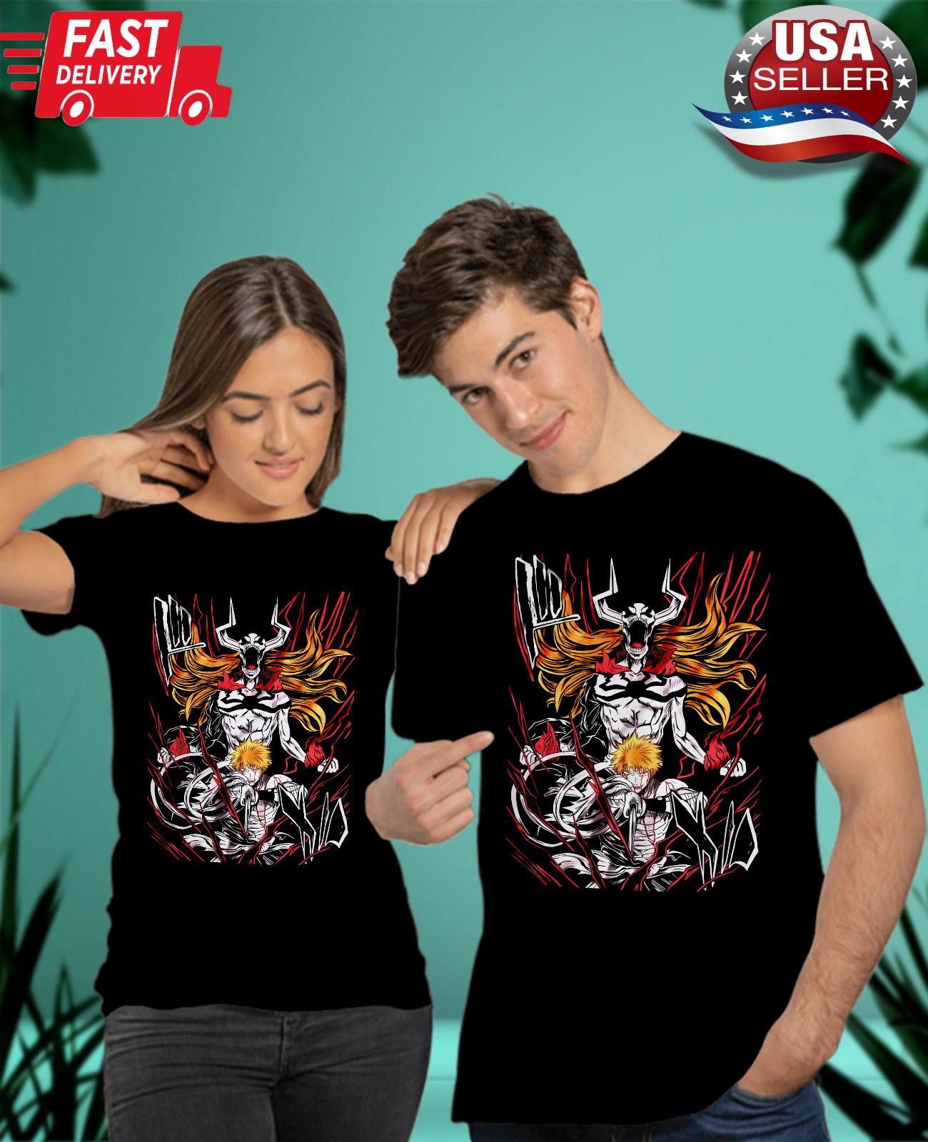 

Bleach Ichigo Kurosaki shirt,gifT Shirt Mens Womens Tees Top Manga Strip Anime Unisex Tshirt 2XL