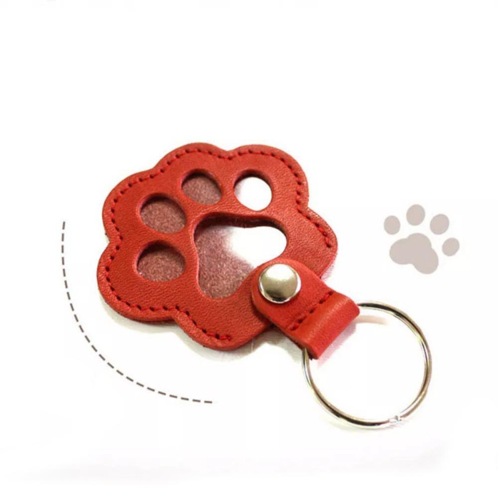 Kitty Cat Claw Keychain Creative Dogs Paw Pendant Exquisite Pet Hair Storage Bag  Backpack Decor