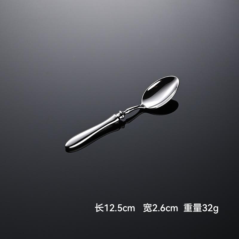 

Набір столових приборів з нержавіючої сталі з важкою ручкою з гарбуза, розкішний кований ніж, виделка, ложка, набори раковинних ложок, десертний повний столовий посуд