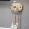 Plastic Wall Mounted Pot Lid Holder No Punching Pan Lid Organizer  Spatulas