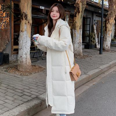 Down Jacket Women's Extended Loose Winter Hooded Down Jacket