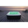 Spa inflável com fita LED SUNSPA - AC02-LED - 185 x 65 cm - 6 lugares - Quadrado (Com filtro, cadeado, tapete de chão e