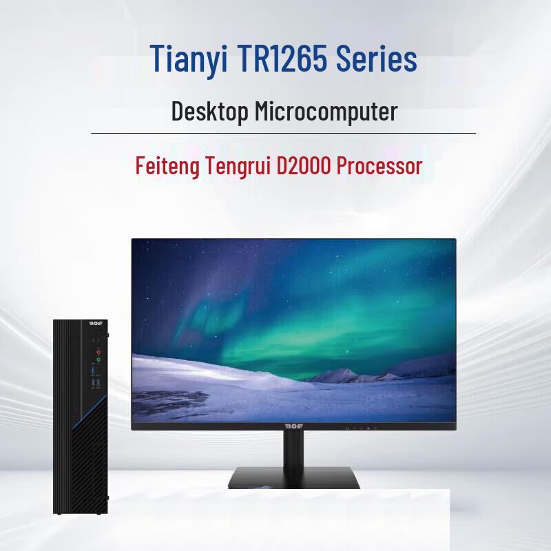 Tianyi TR1263 Xinchuang Desktop PC with 23.8-inch Monitor (CN version)