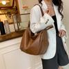 PU Leather Crossbody Bag Solid Color Women's Backpack Hobo Bag Single Shoulder Bag  Men