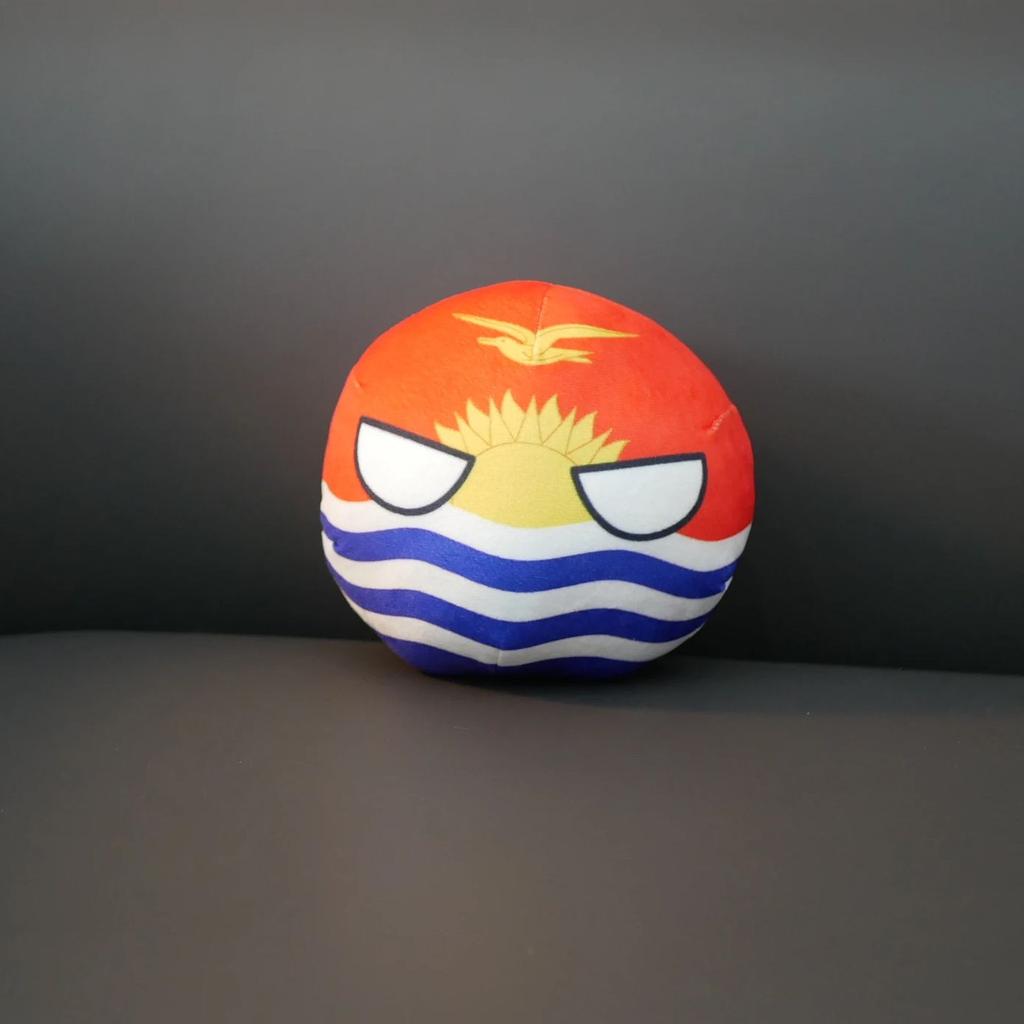 20/10cm Die Republik Kiribati Plüschtier Countryball Stoffpuppe Anhänger Heimdekoration