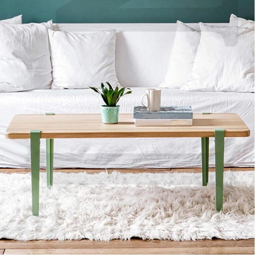 4 Stück Metall-Tischklemmenbeine,Verstellbare Kaffeetischbeine,F-Form Esstischfuß,Eisen Werkbankstützbeine,DIY Bartische Beine,Kein Bohren Design,mit