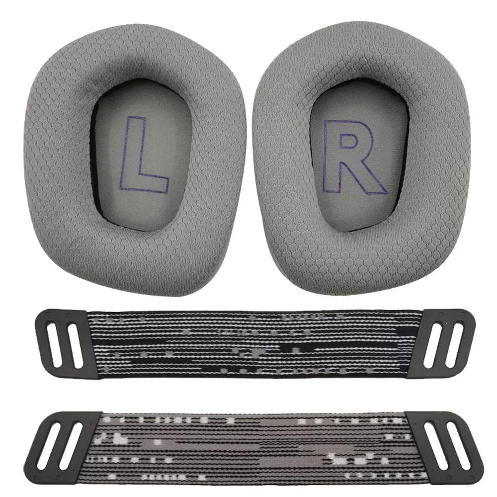 YAYINCC Replacement/Ice gel covers Earmuffs Ear pillows cushions headband rubber Ear pads for Logitech G733 G335 Headphones