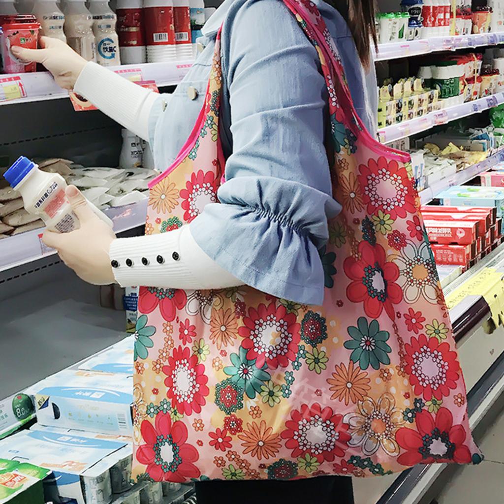 10Pcs Large Shopping Bag Set Reusable Eco Bag Grocery Package Beach Toy Storage Bags Shoulder Shopping Pouch Foldable Tote