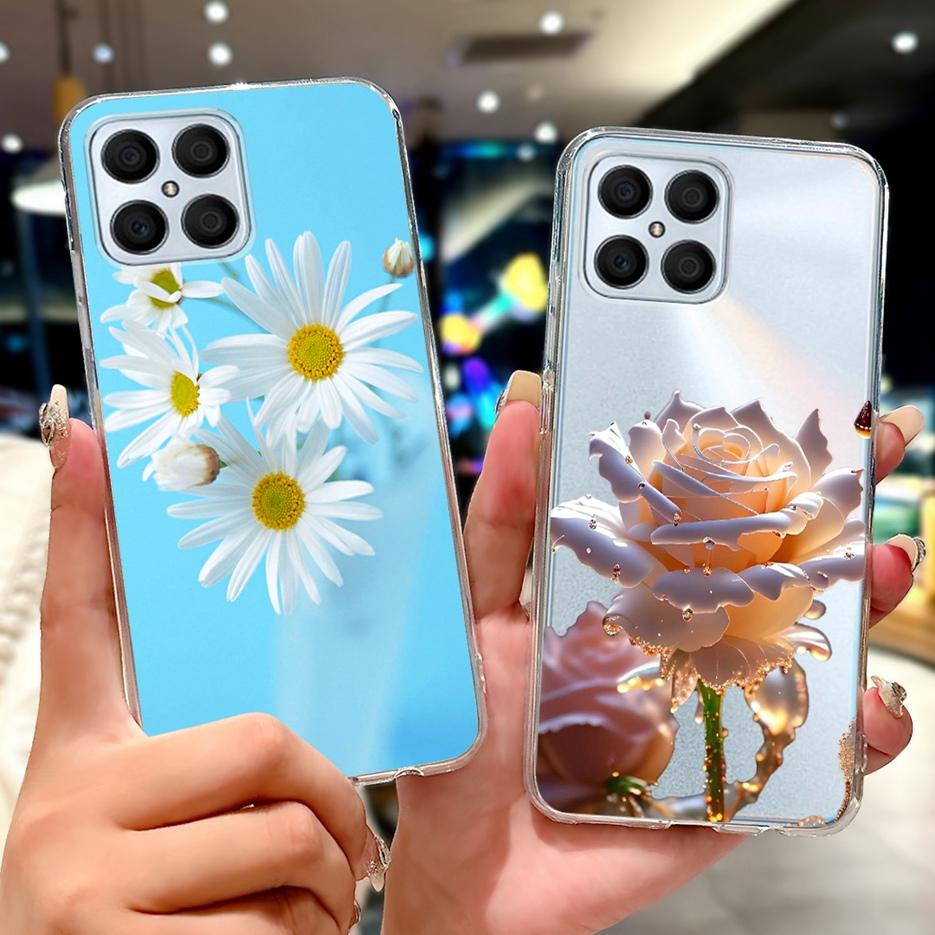For Honor X8 4G Case Honor X8a X8b X8C Luxury Painted Cover Soft Silicone Case For Honor X8b X8a HonorX8C HonorX8 4G Fundas Bags