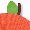 Cat Scratcher Toy Anti-slip Small Cat Scratching Mat Furniture Protection Orange Shape Sisal Cat Scratcher Mat For Exercise Toy