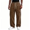 Men's Wide Leg Casual Pants with Athletic Comfort and Street, Loose Fit