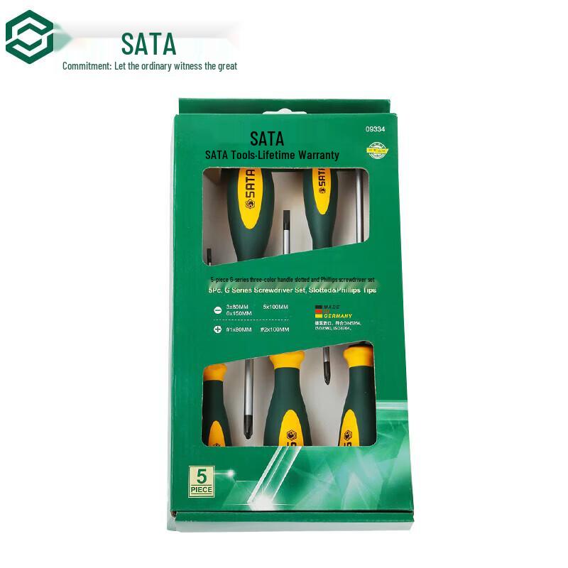 SATA 09334 G Series 5-Piece Screwdriver Set