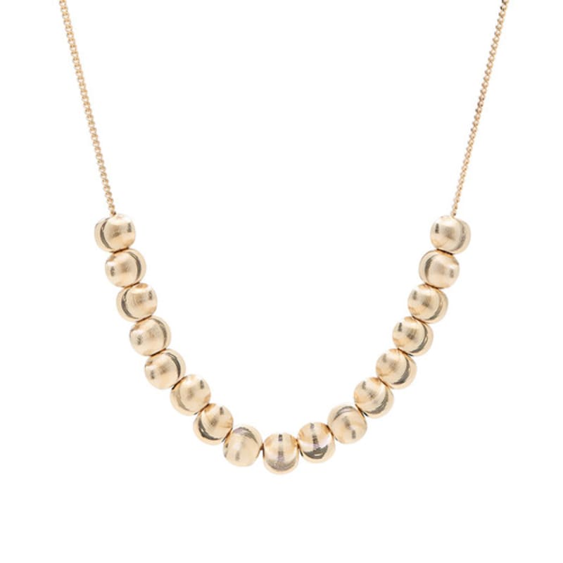 JYDDM 925 Cutting Ball Silky Chain Necklace Type.4