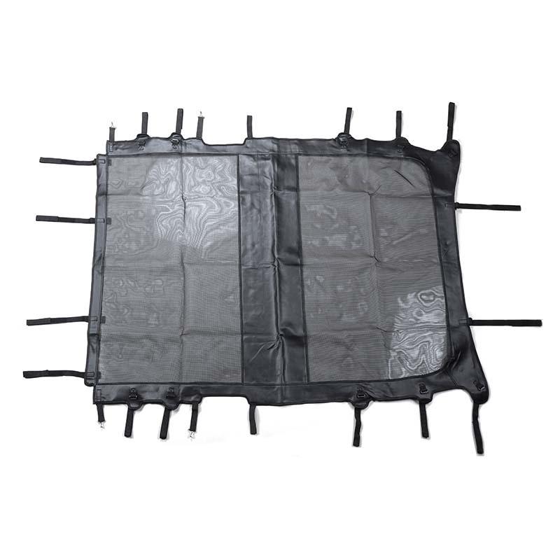 Sunshade Full Mesh Shade Top Anti-UV Leateher Top Cover for Jeep Wrangler JL 2018 Up  4-Door Version Provide UV Protection Car Accessories