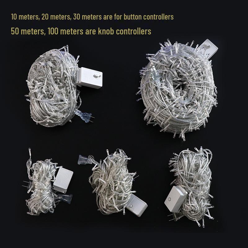 Waterproof Outdoor LED String Lights - Colorful Starry Christmas & Holiday Decorations