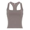 European and American Women's Clothing American Style Minimalist Square Collar I-Shaped Sports Vest Female Street Ins Easiest for Match Workout Top