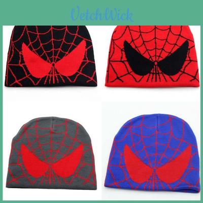 Touca de Tricô Jacquard Homem-Aranha Qualidade Premium Acessório de Inverno para Homens e Mulheres