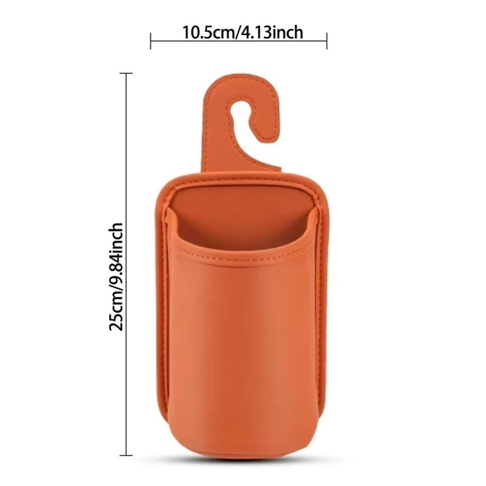 With Hook Hanging Drink Holder PU Leather Backseat Organizer Seat Back Storage Rack  Auto Interior