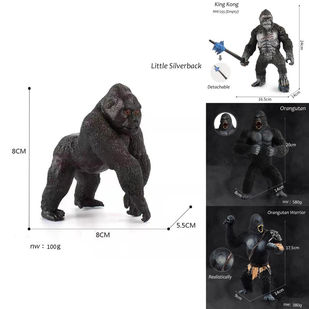 King Kong Gorilla Model Figure Skull Island Toy Adorned With Realistic Details For Kids And Adults