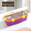 Stainless Steel Bento Box With Divided Compartments For Office And School Use
