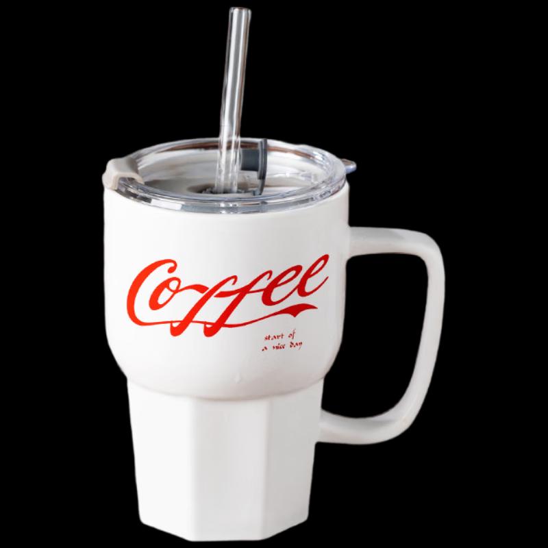 ShangHeng Cola Straw Ceramic Cup
