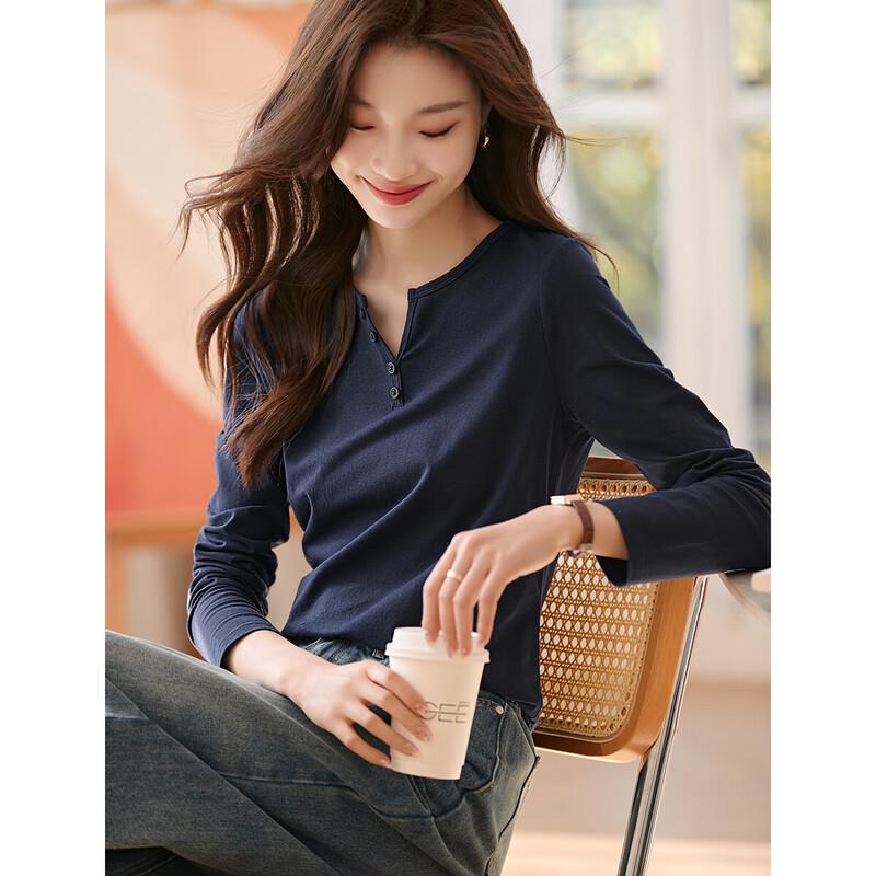 MOHAN YIMEI Women's Casual Long-Sleeve Knit Top