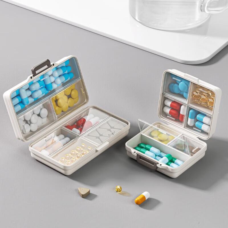 Japanese Pill Organizer Box, Portable Personal Storage Box,  And Tablet Dispenser, Seven-Day Container, Weekly Pill Organizer, Smart