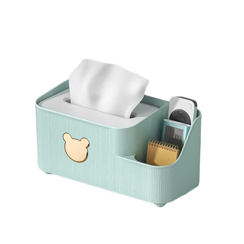 LIEI Creative Light Luxury Tissue Box with Remote Holder
