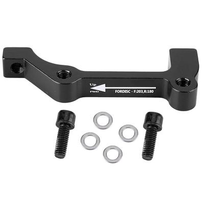 1pcs Bike Disc Bicycle Brake Mount Caliper Adapter PM A-F180 IS B-F203/R180 (B-F203/R180 Black)