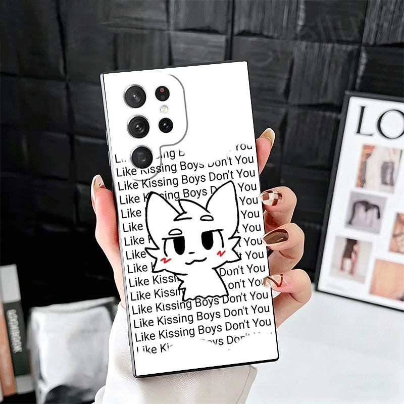 Cute B-Boykisser Catoon Soft Phone Case for Samsung Galaxy S26 S25 Edge S24 Ultra S23 Plus S22 S21 FE S20 Black Cover Back Shell