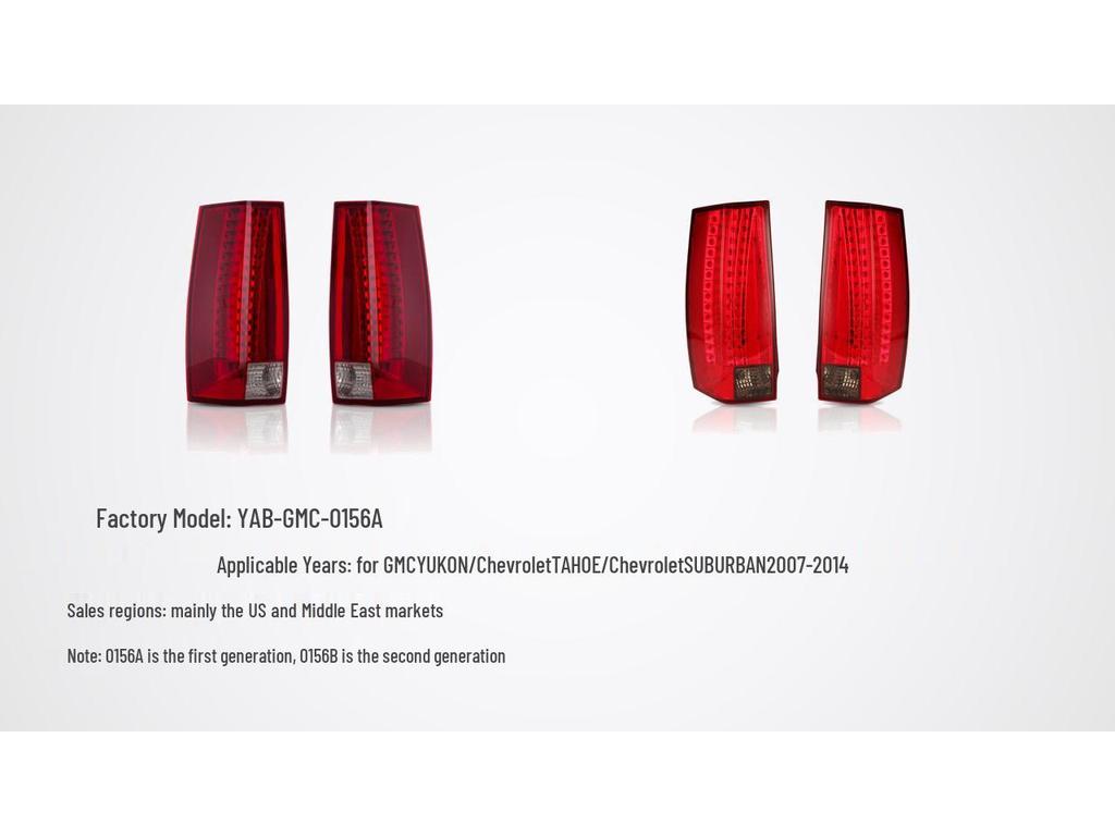 GMC Yukon, Chevrolet Tahoe, Suburban LED Taillight Assembly
