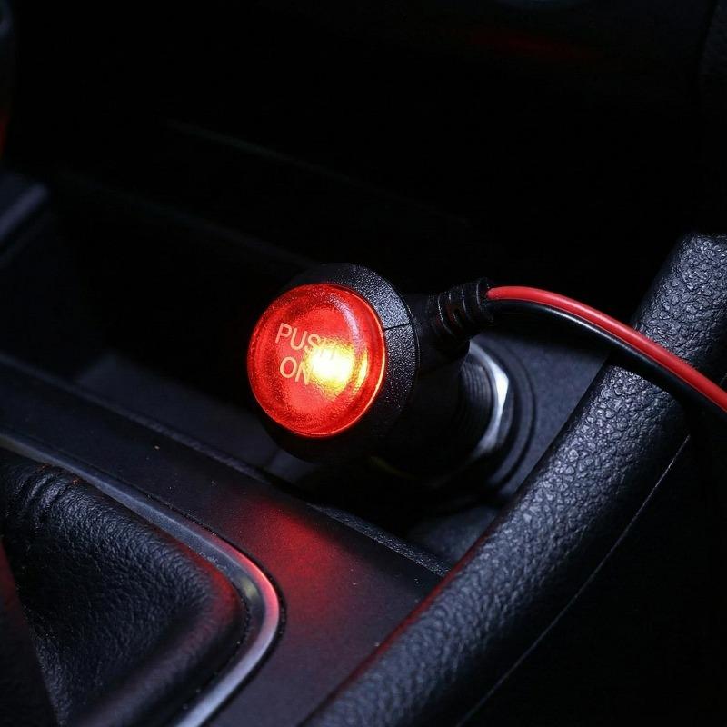 12V 24V Car Cigar Lighter Socket Splitter Plug Connector Fast Charge Power Adapter On Off Universal Charger Power Adapter