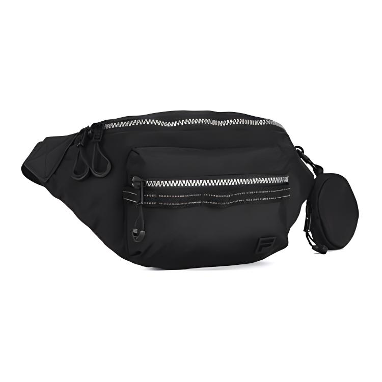 New FILA Fabric Fanny Pack Extra Small Men's Jet Black A13M441108FBK