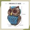 Owl Statue Animal Figurine Sculpture Ornament for Office Desktop Cabinet
