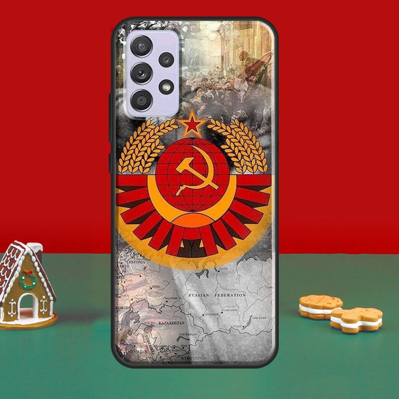 USSR Flag Soviet Union Case For Samsung A52S A12 A32 A42 A52 A72 A51 A71 A31 A11 A40 A50 A70 A21S Phone Cover