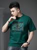 European Style 2025 Summer New Fashion Brand Letter Print Rhinestone Short-Sleeve T-Shirt Men's Loose Casual Half-Sleeve Tee