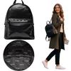 Big Star KK574058 Rucksack, schwarz urban mit Nieten, Öko-Leder