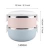 Stainless Steel Leakproof Food Container 2/4 Tier Food Container Thermal Lunch Box  For Office