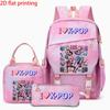 3PCS Numbered 6&7 Pattern Knapsack Set | The Perfect Choice for School & Journey With Premium Quality Materials