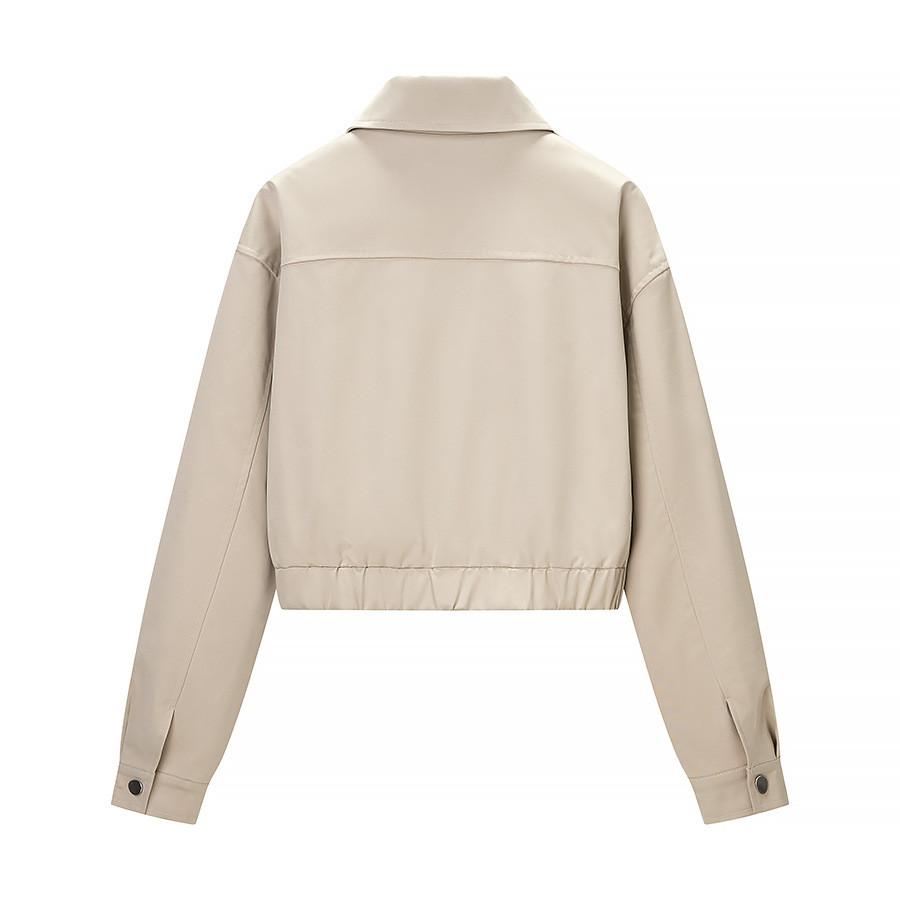 Streetwear Fashion Set With Zipper Jacket And Long Skirt For Women